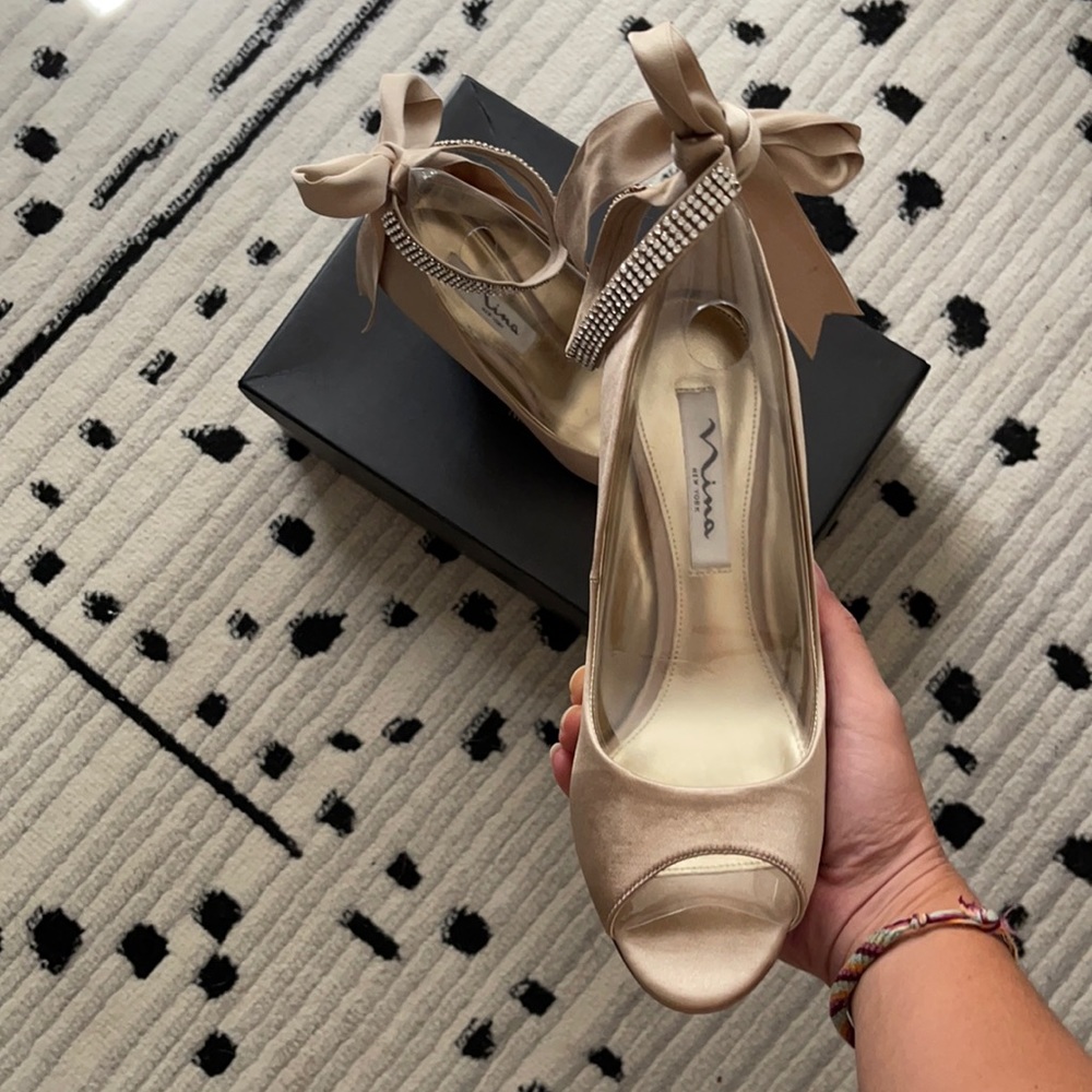 [Nina] Emma Wedge Wedding Heel - Picture 2 of 13